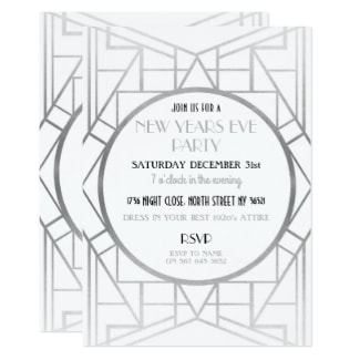 Gatsby New Years Eve Invitations