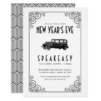 1920 New Years Eve Invitation