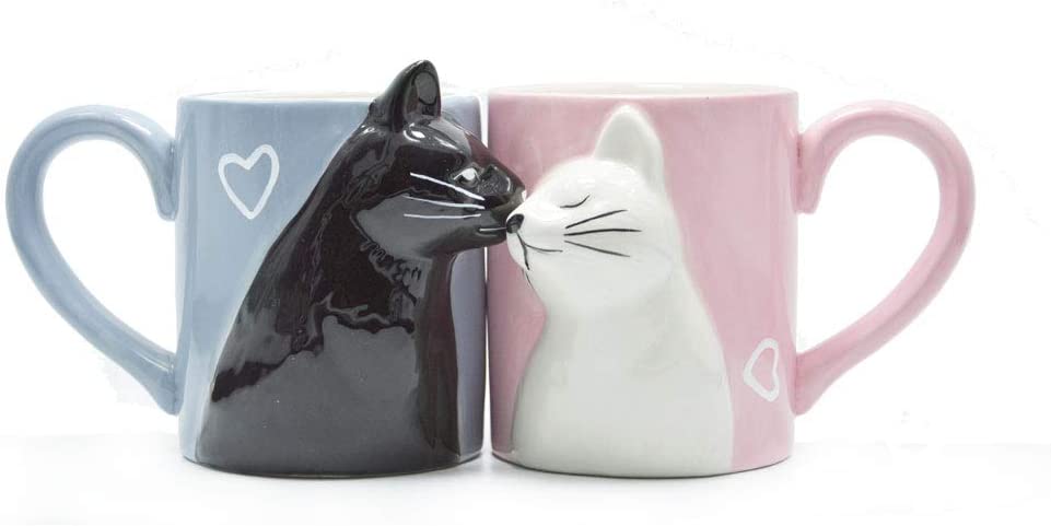 Cats Kissing Coffee mugs