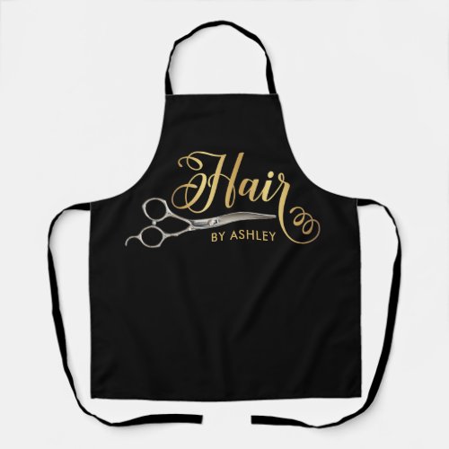 Personalized hair stylist apron