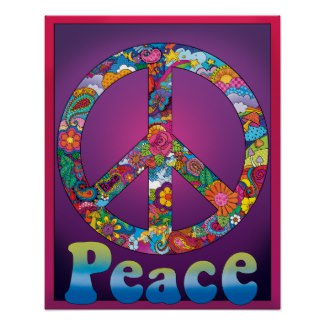 Peace sign poster.