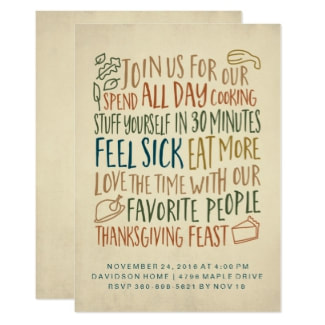 Funny thanksgiving Invitations