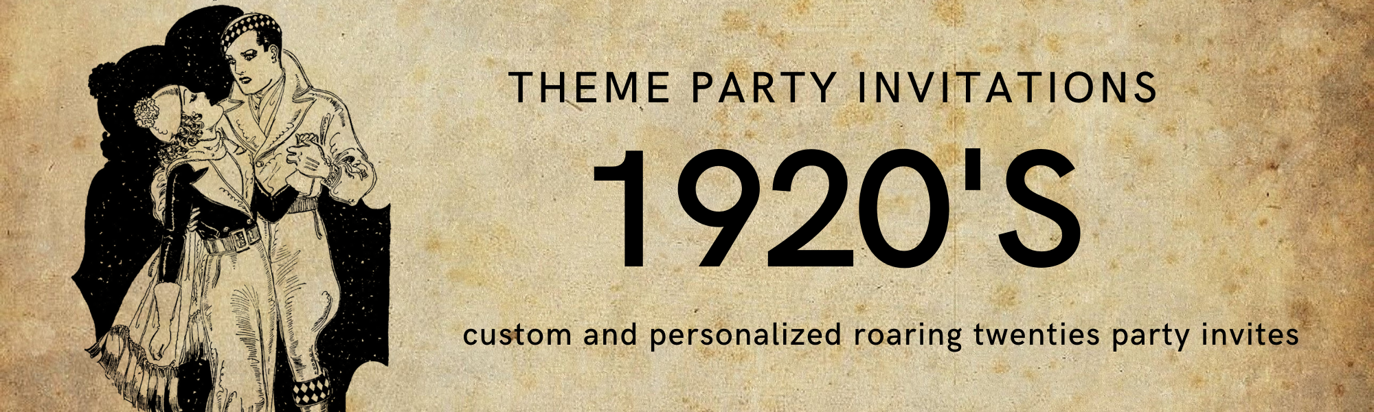 1920s theme party invitations