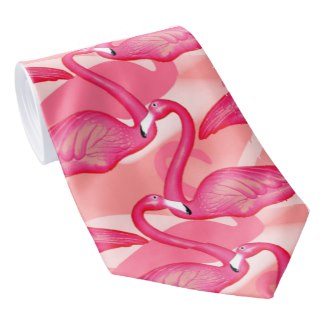 Pink Flamingo Tie